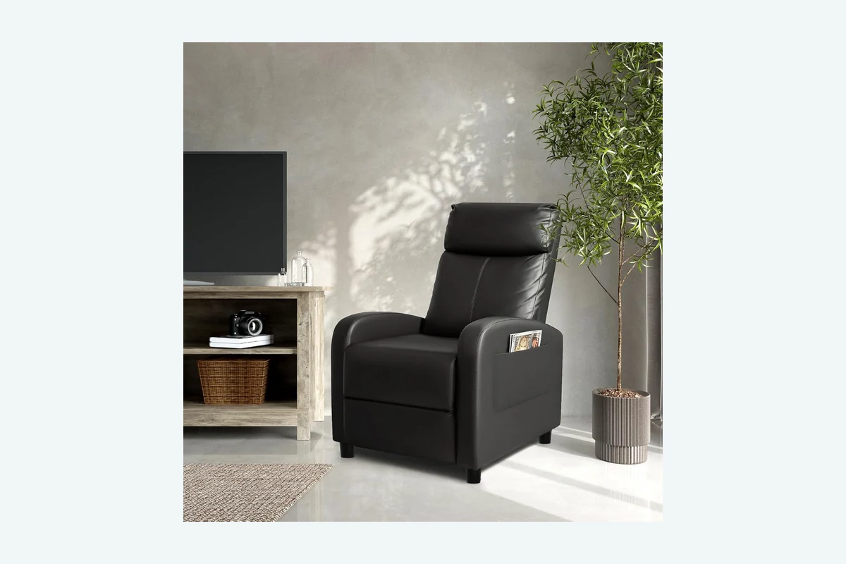 Homall Recliner Chair, Recliner Sofa PU Leather for Adults, Recliners Home Theater Seating with product image