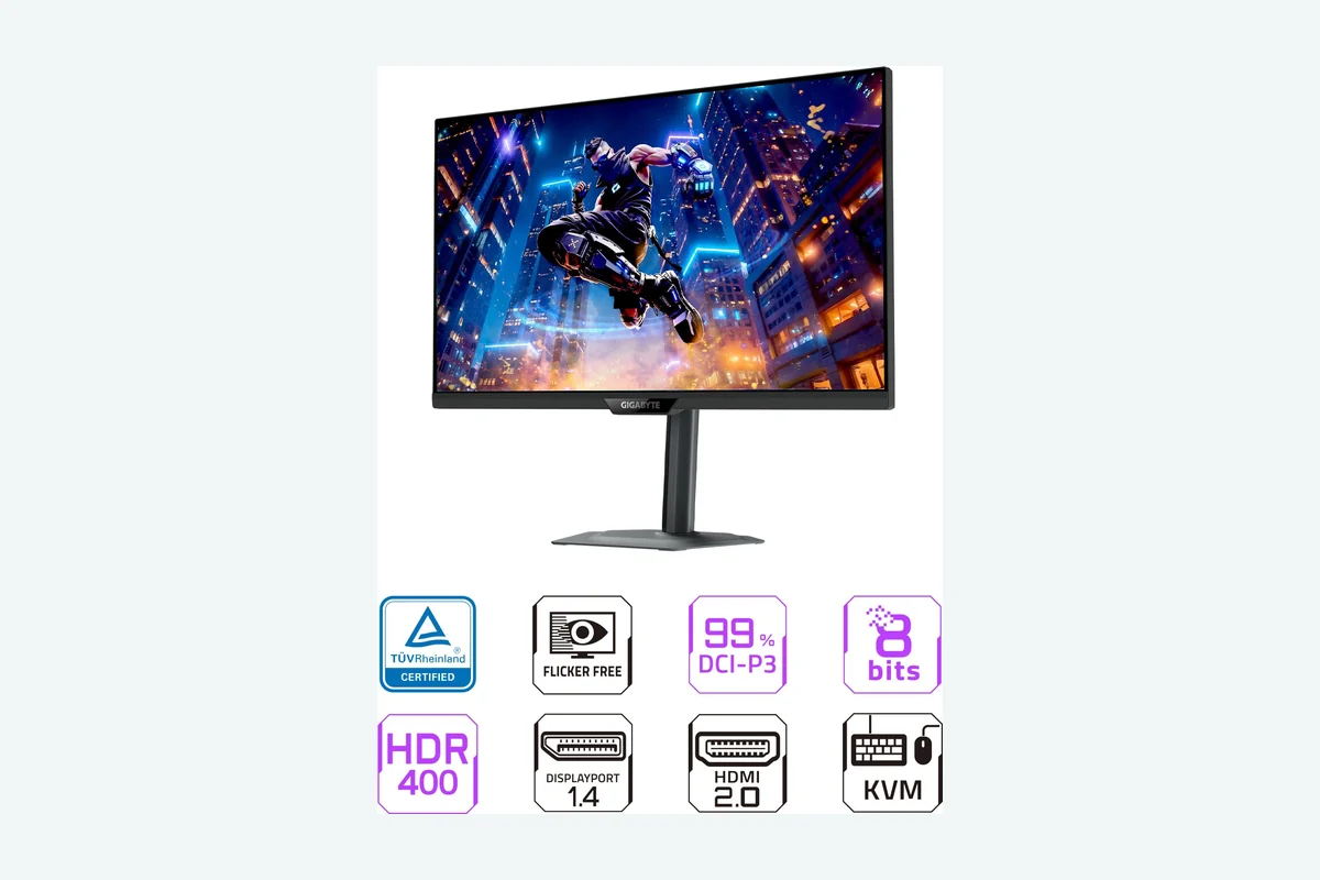 GIGABYTE - M27Q2-27" SS IPS Gaming Monitor - QHD 2560x1440-200Hz/OC 210Hz - 1ms GTG product image