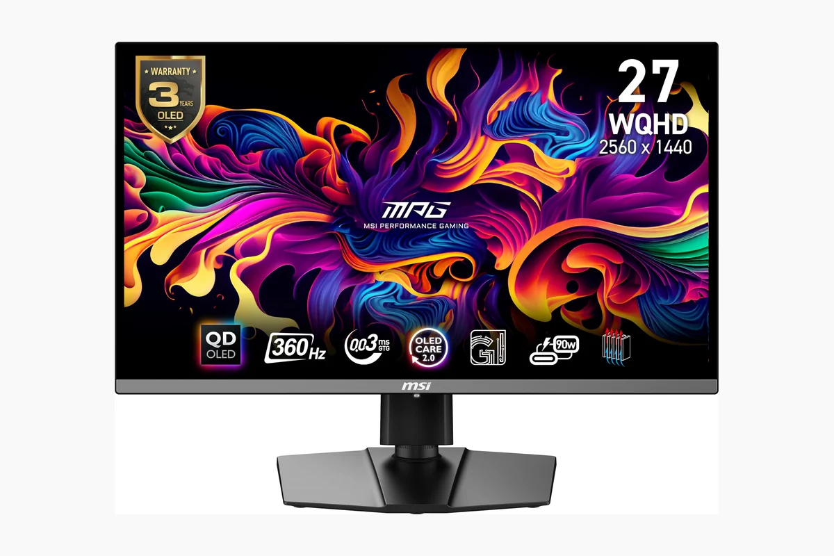 msi MPG 271QRX QD-OLED, 27 OLED Gaming Monitor, 2560 x 1440 (QHD), 0.03ms Response product image