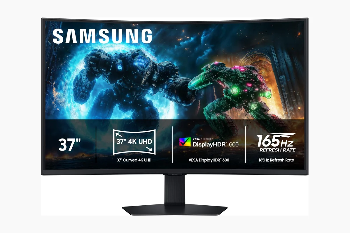 Samsung 37” Odyssey G7 (G75F) 4K UHD Resolution, 165Hz, Curved Gaming Monitor, 1ms Response product image