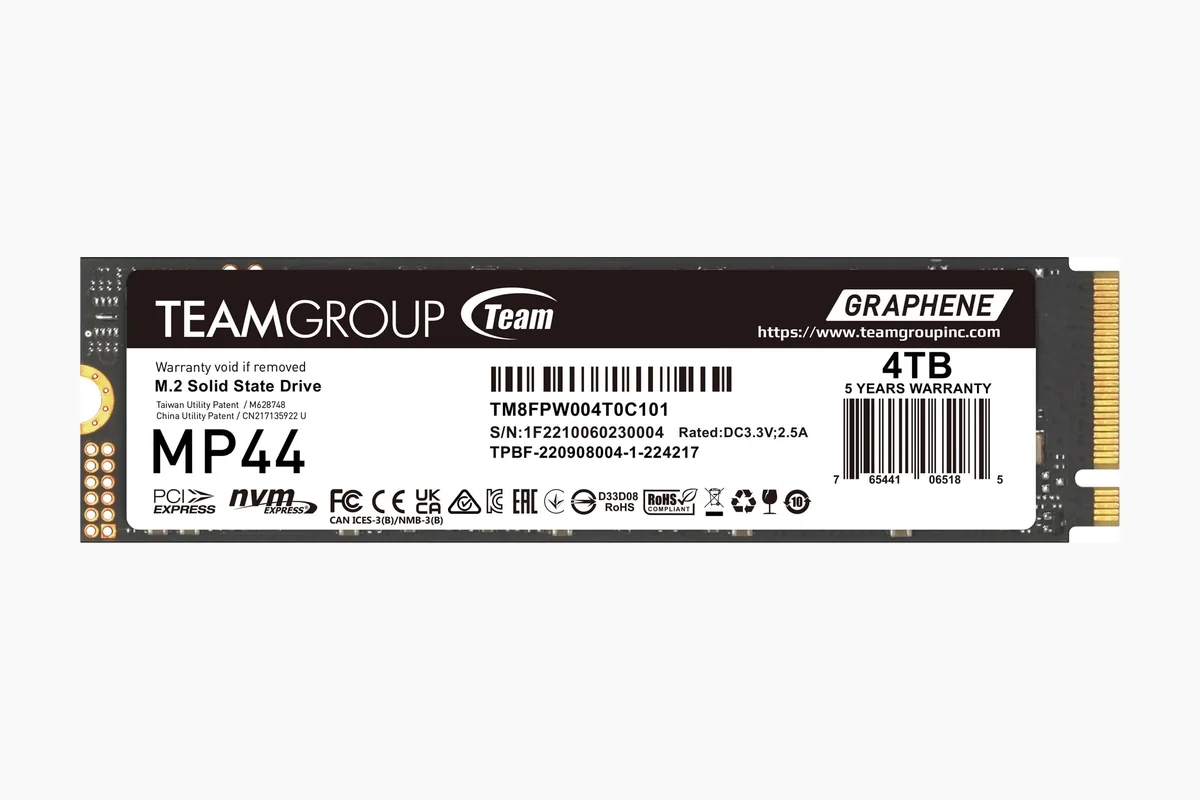 Teamgroup Mp44 Review Buying Guide for 2026 2 TEAMGROUP MP44 4TB SLC Cache Gen4x4 M.2 2280 PCIe 4.0 with NVMe Laptop, Desktop product image