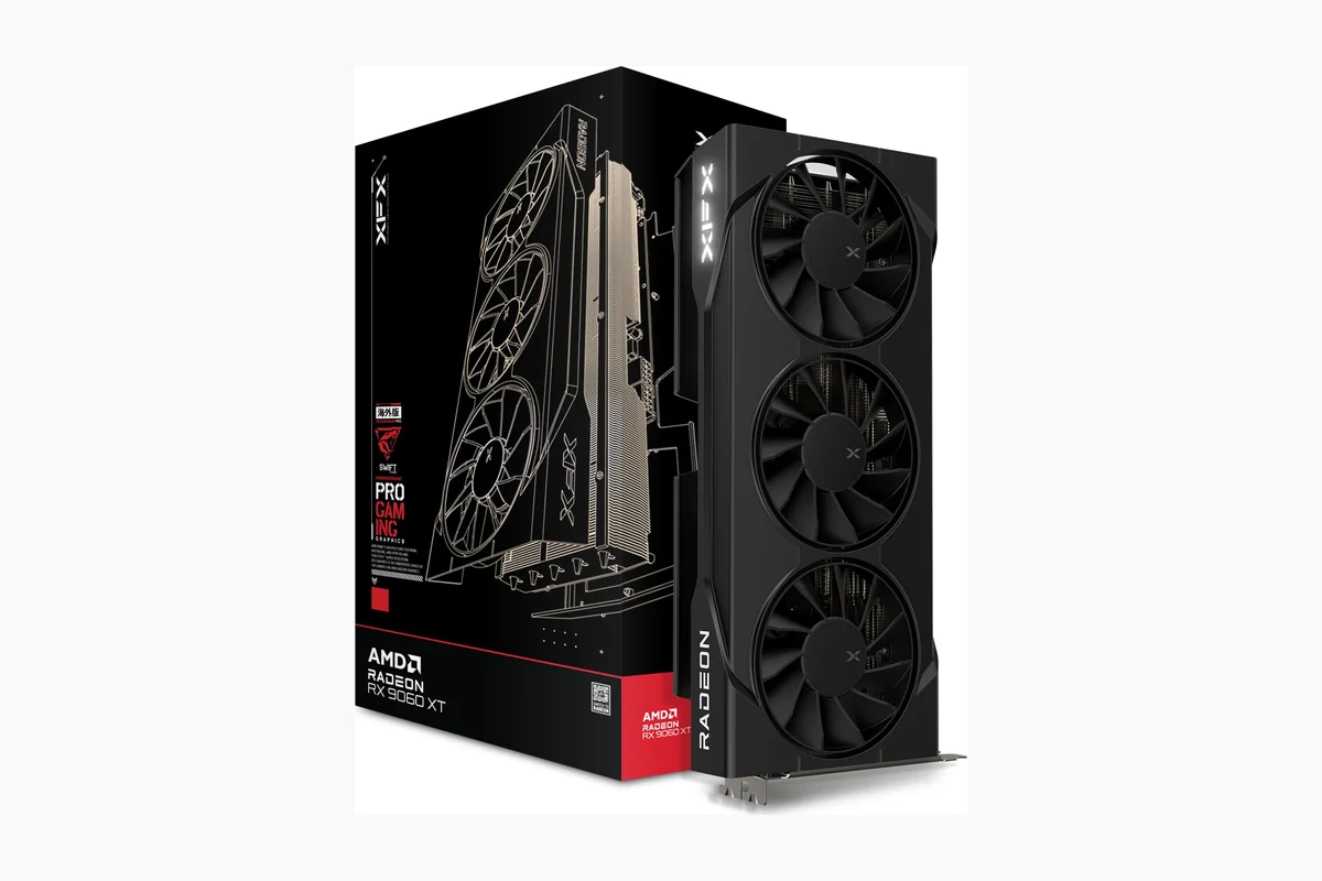 Best Amd Gpu For Gaming: Hardware Guide for 2026 1 XFX Swift AMD Radeon RX 9060 XT OC Triple Fan Gaming Edition with 16GB product image