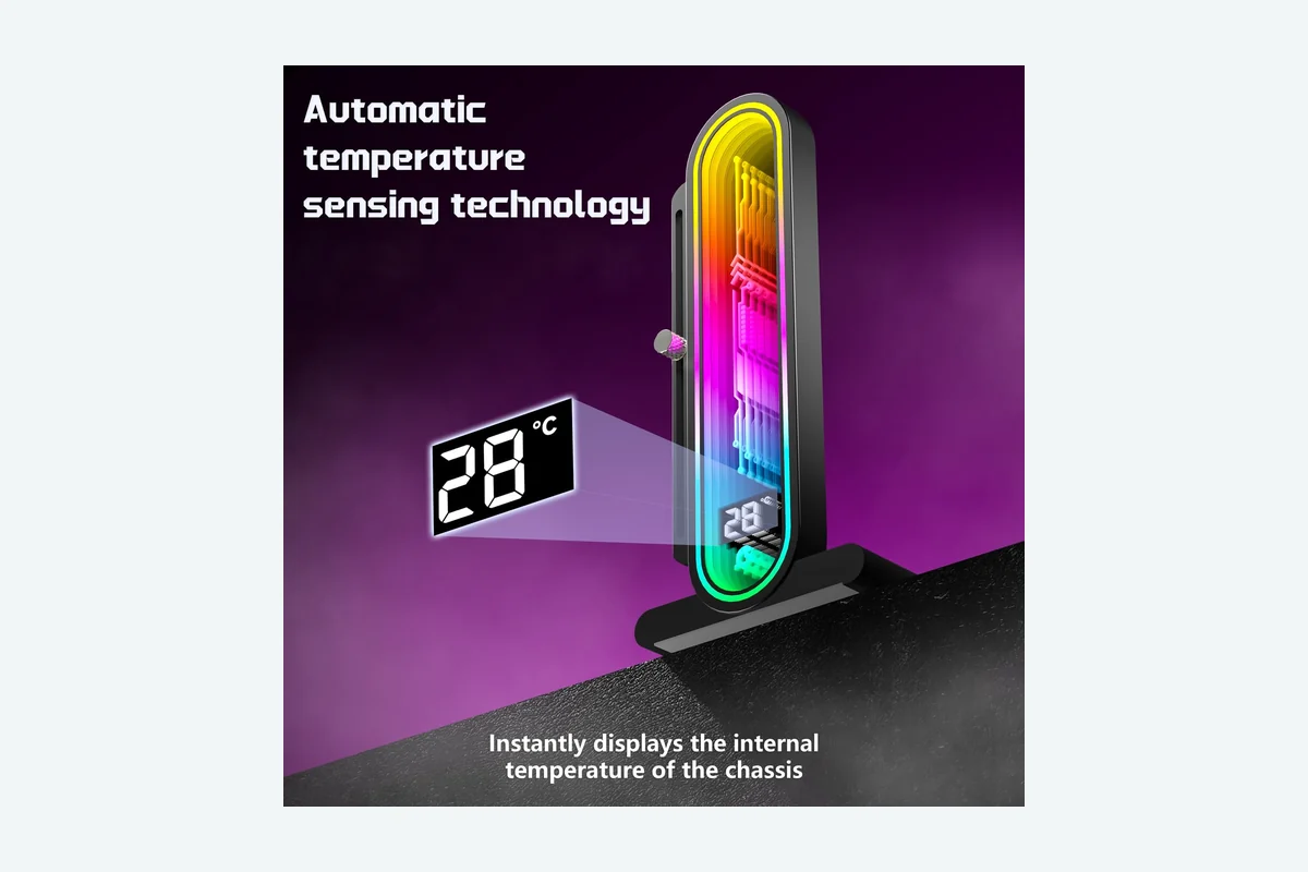 Best Budget GPU Buying Guide for 2026 2 TGDGAMER ARGB GPU Support Bracket with Temperature Display(Ambient Case Temp),5V 3pin Universal GPU Bracket,Graphics product image