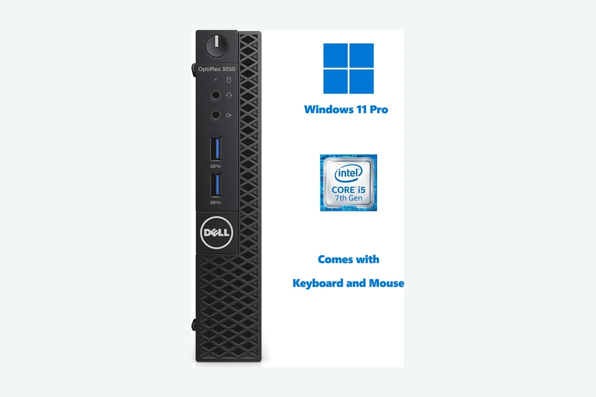 Dell OptiPlex 3050 Micro Form Factor Desktop Computer, Intel Core i5-7500T, 8GB DDR4, 256GB product image