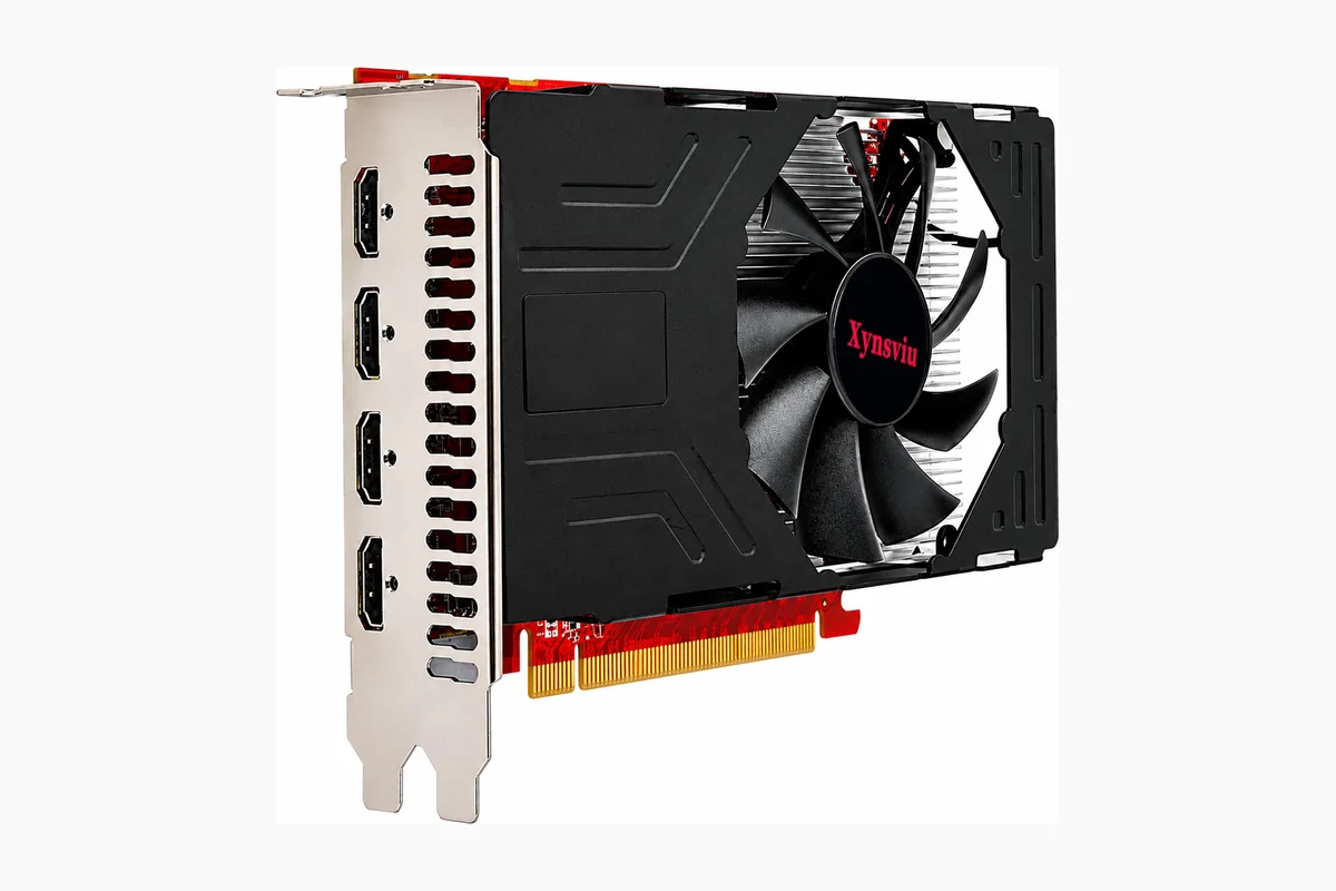 Best Graphics Card For Small Form Factor Pc: 10 Top Picks for SFF Builds 1 Radeon RX560 4G Graphics Card, with 4 HDMI 4 Monitor Graphics Card,Computer PC GPU product image
