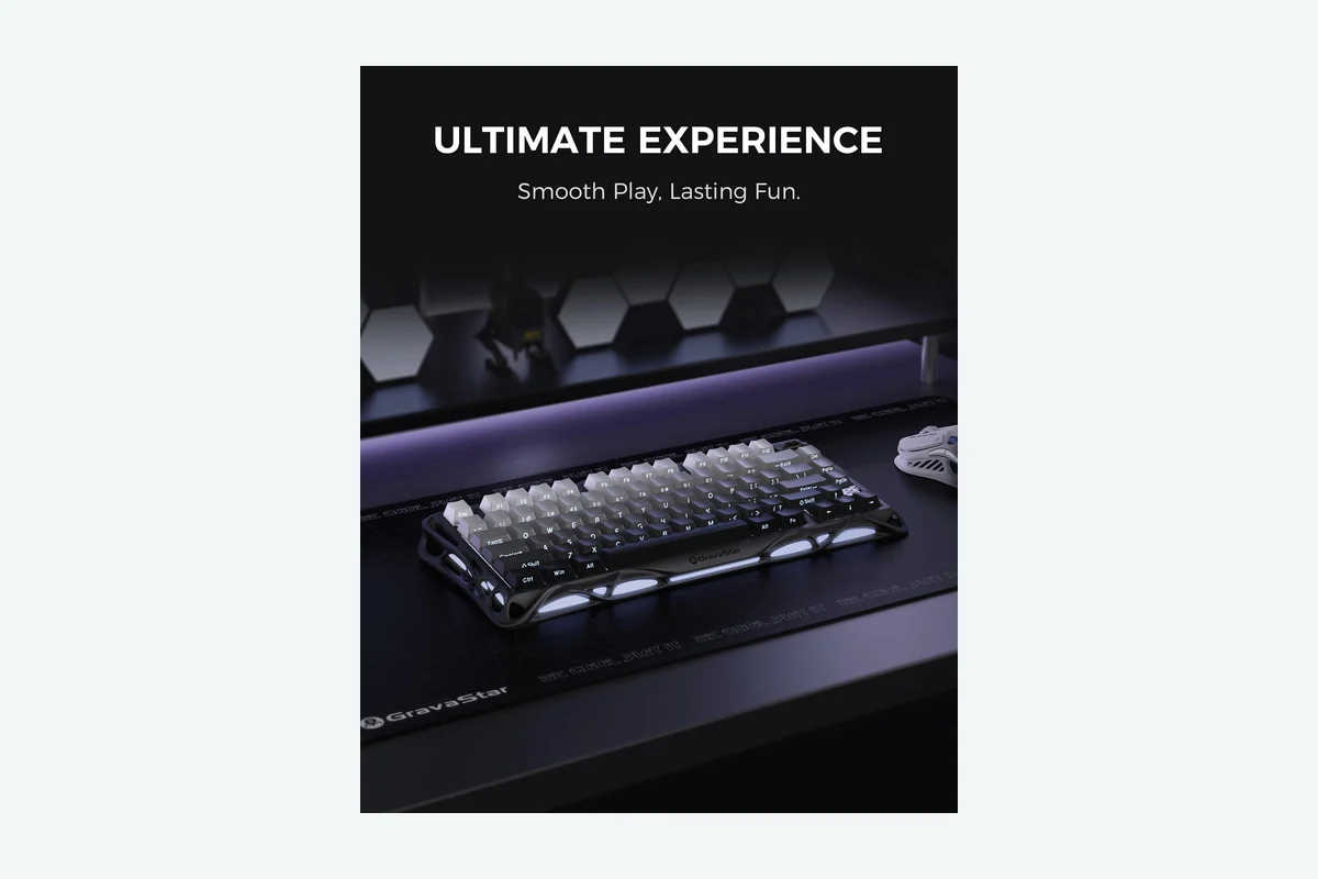 Best Keyboard For Valorant: Top Switches, Latency & Layouts Compared 2 GravaStar Mercury K1 75% Wireless Mechanical Gaming Keyboard, Aluminum Alloy, Gasket Compact Custom Keyboard product image