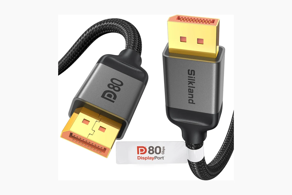 Silkland 80Gbps DisplayPort Cable 2.1 6.6FT/2M [VESA Certified], [8K@240Hz, 4K@540Hz 360Hz 240Hz] DP 2.1 product image