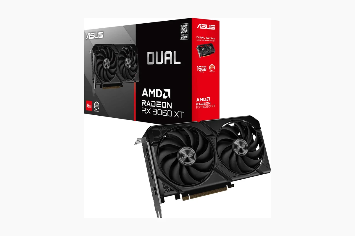 ASUS Dual AMD Radeon™ RX 9060 XT 16GB GDDR6 Graphics Card, (PCIe 5.0, HDMI product image