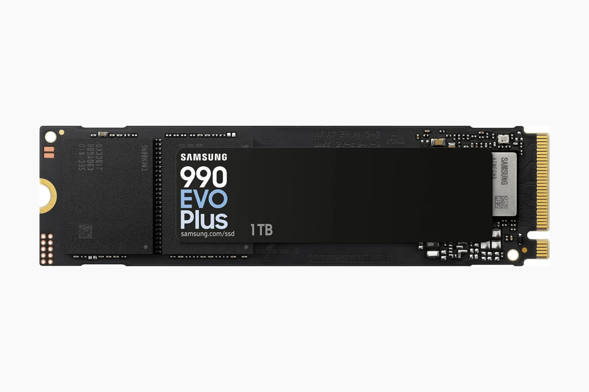 Samsung 990 EVO Plus SSD 1TB, PCIe Gen 4x4, Gen 5x2 M.2 2280, Speeds product image