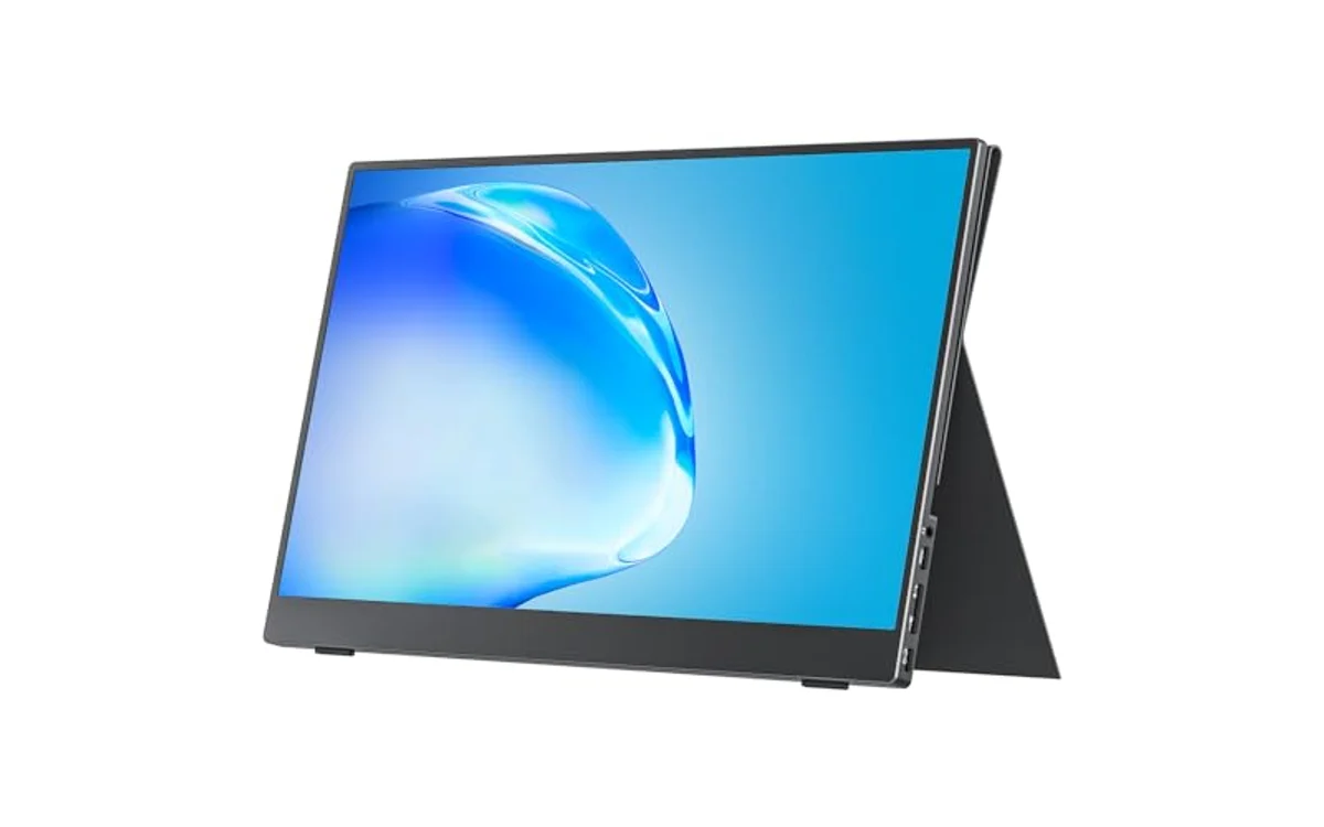 cocopar Portable Monitor 15.6 Inch 1080P FHD 60Hz 85% sRGB Travel Monitor with Speaker HDMI USB-C Second Screen for Laptop MacBook Surface PC Xbox PS4/5
