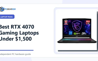 Best RTX 4070 Gaming Laptops Under $1,500 in 2026