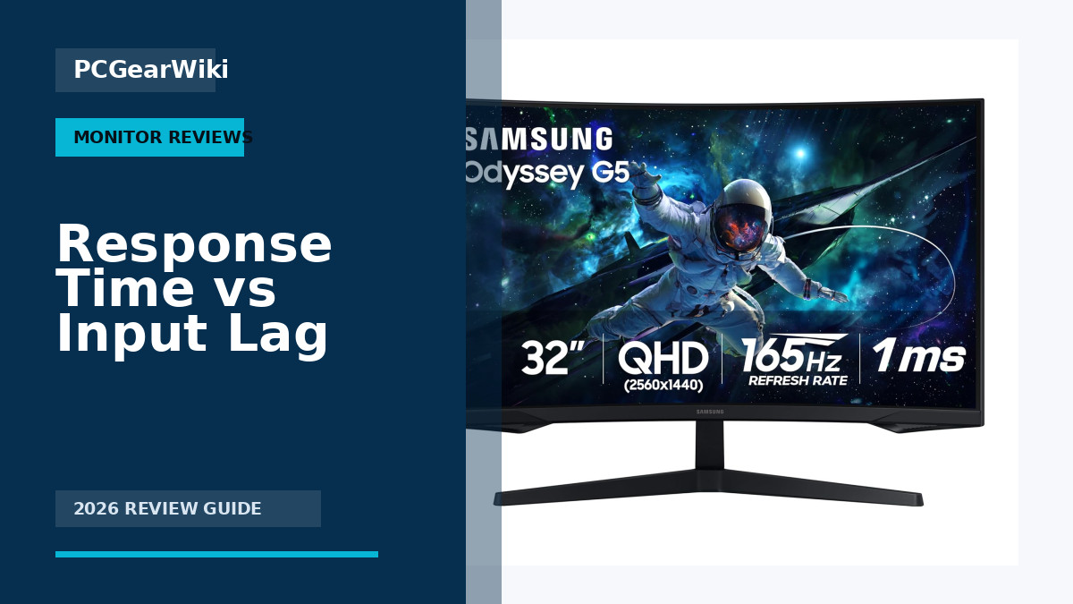 Samsung 32" Odyssey G55C QHD 1000R Curved Gaming Monitor 165Hz HDR10 FreeSync for Response Time Vs Input Lag Buying Guide for 2026