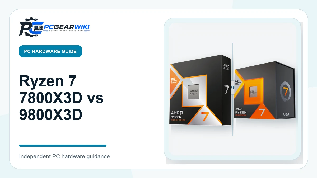 Ryzen 7 7800X3D vs 9800X3D: Key Differences & Which to Choose 1 Ryzen 7 7800X3D vs 9800X3D featured image