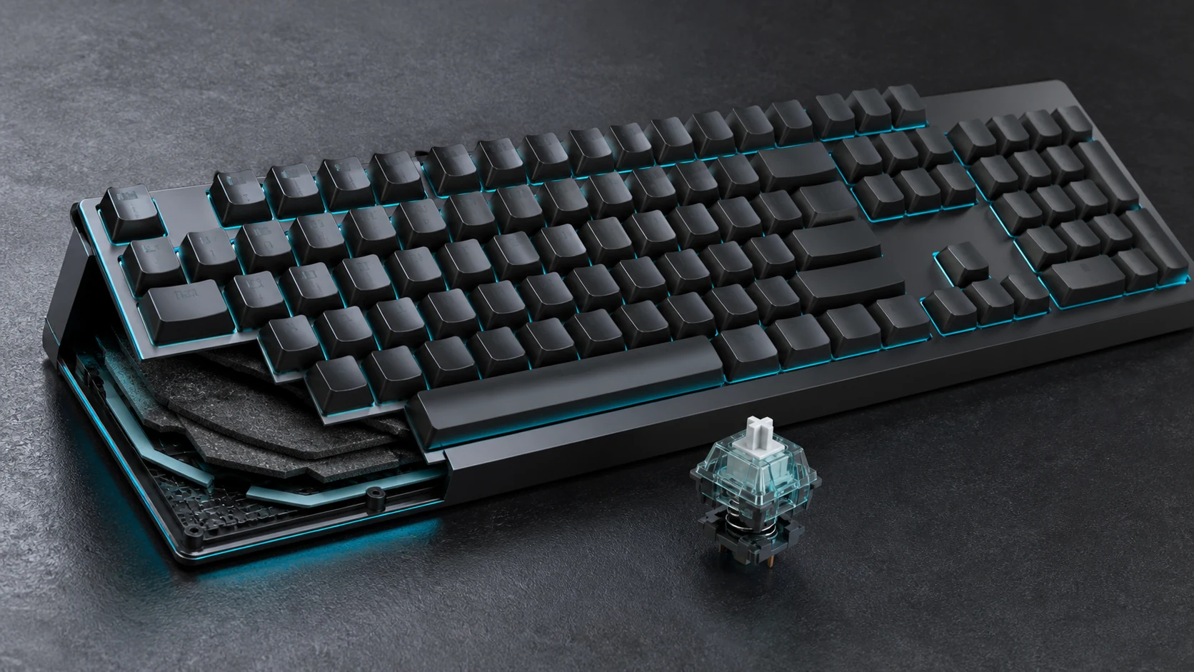 Best Silent Gaming Keyboard: Top Quiet Options for Gamers 2 Quiet mechanical keyboard with internal acoustic foam and a silent switch