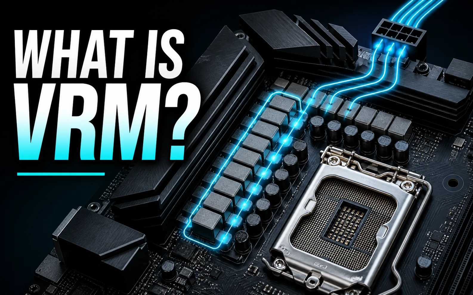 Motherboard VRM components and CPU power delivery explained